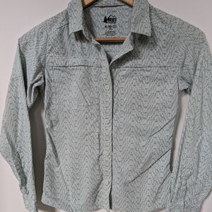 REI Co-op Patterned Shirt in Light Blue
